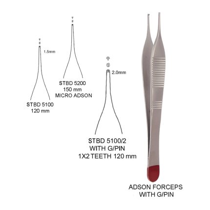 ADSON FORCEPS WITH G/PIN