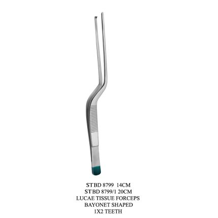 LUCAE TISSUE FORCEPS BAYONET SHAPED