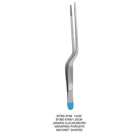 JANSEN MICRO GRASPING FORCEPS BAYONET SHAPED