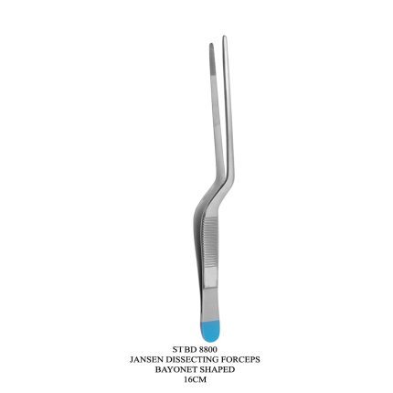 JANSEN DISSECTING FORCEPS BAYONET SHAPED