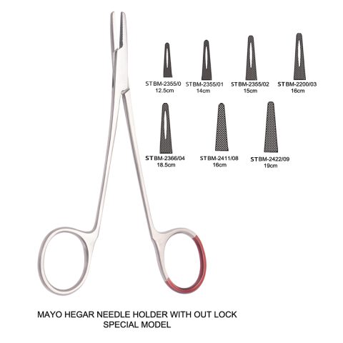 MAYO HEGAR NEEDLE HOLDER WITH OUTLOCK