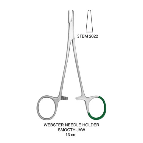 WEBSTER NEEDLE HOLDER SMOOTH JAW