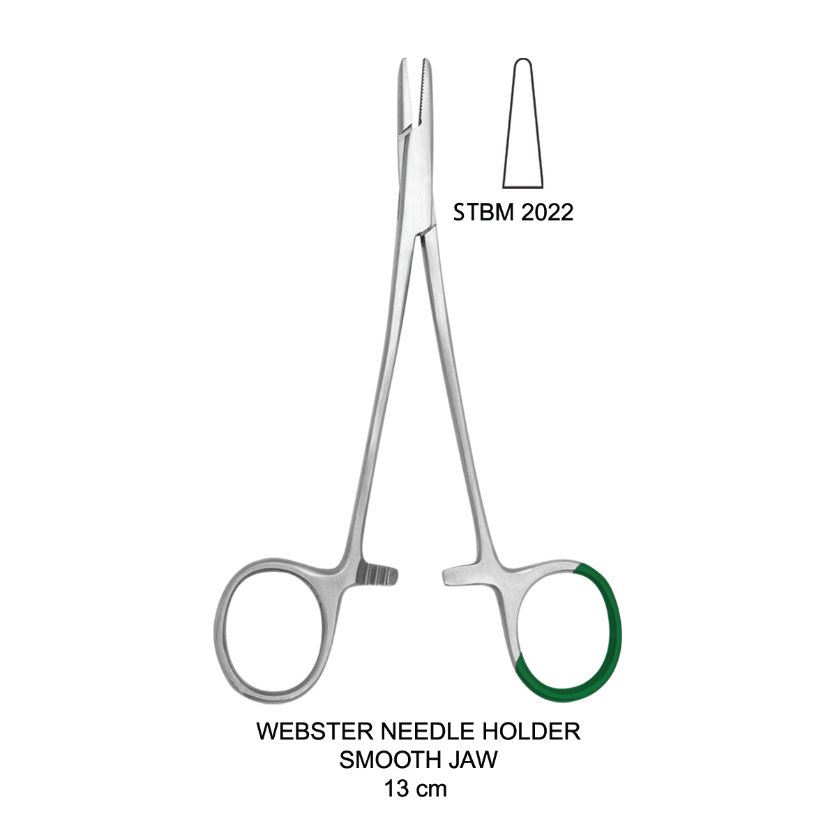 WEBSTER NEEDLE HOLDER SMOOTH JAW – GamiSurgical
