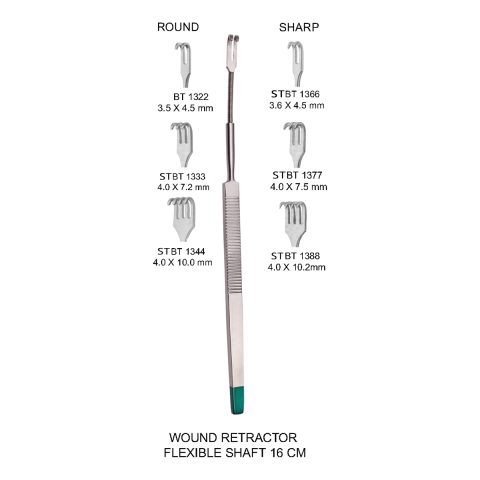 WOUND RETRACTOR FLEXIBLE SHAFT