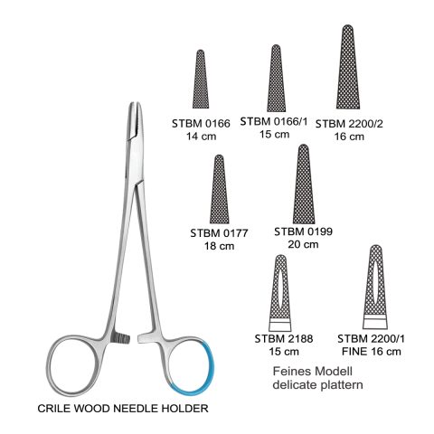 CRILE WOOD NEEDLE HOLDER