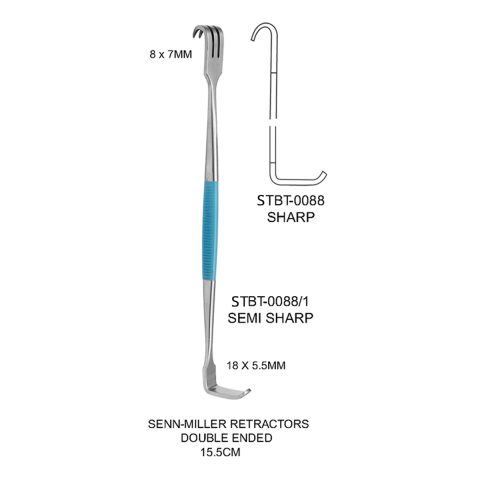 STRANDLE-STILLE Wound Retractor With Prong Blunt, Depth