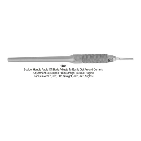 Scalpel Handle Angle of Blade Adjusts