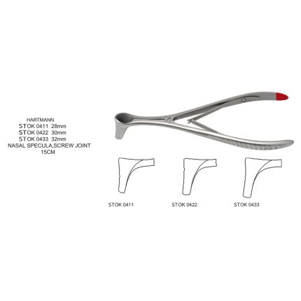 HARTMANN NASAL SPECULLA, SCREW JOINT