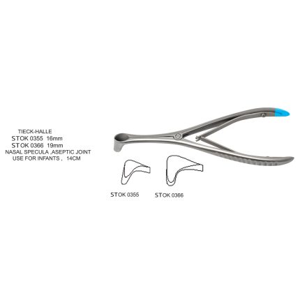 TIECK-HALLE NASAL SPECULLA, ASEPTIC JOINT