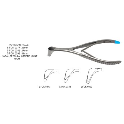 HARTMANN-HALLE NASAL SPECULLA, ASEPTIC JOINT