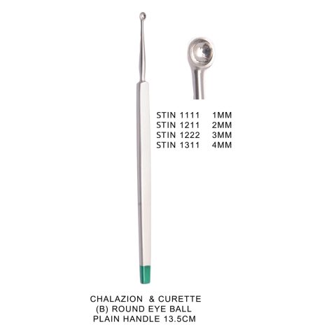 CHALAZION & CURETTE ROUND EYE BALL PLAIN HANDLE