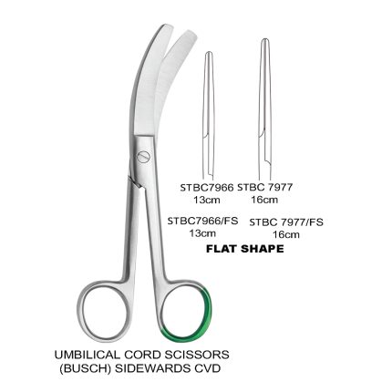 UMBILICAL CORD SCISSORS BUSCH SIDEWARDS