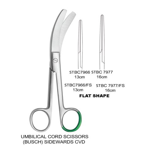 UMBILICAL CORD SCISSORS BUSCH SIDEWARDS