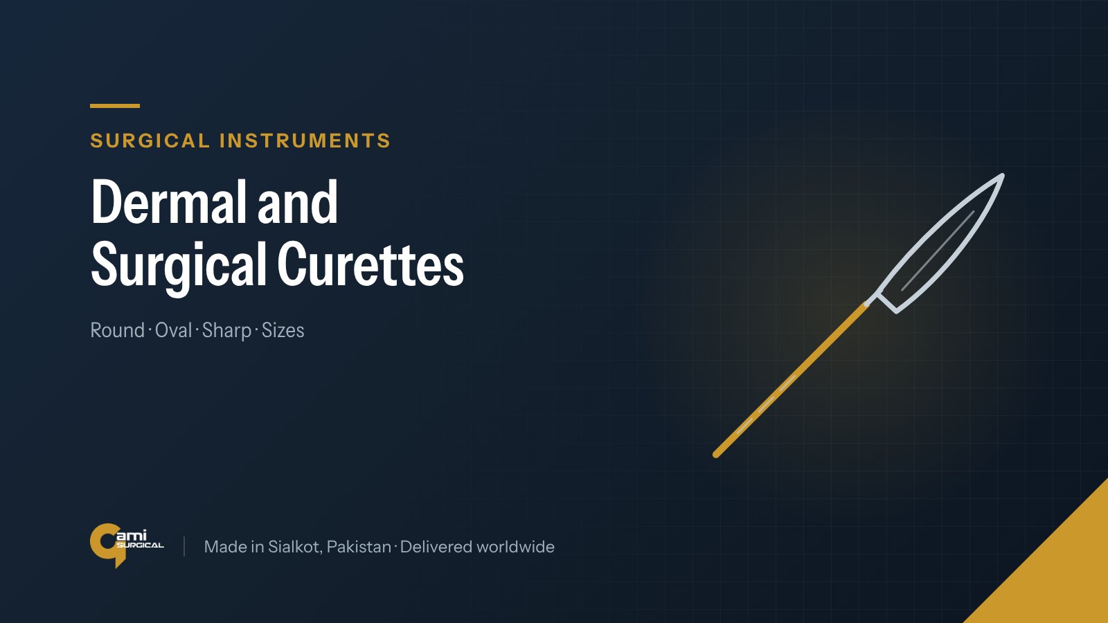 Eye Probe Instrument Dermal Curettes: Shapes, Sizes and Uses